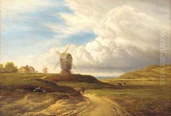 Rain cloud passing off Oil Painting by Arthur Gilbert