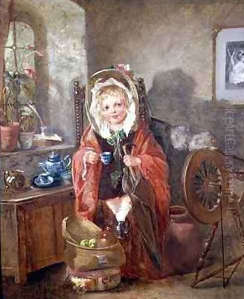 Tea Time Oil Painting by Catherine Grey