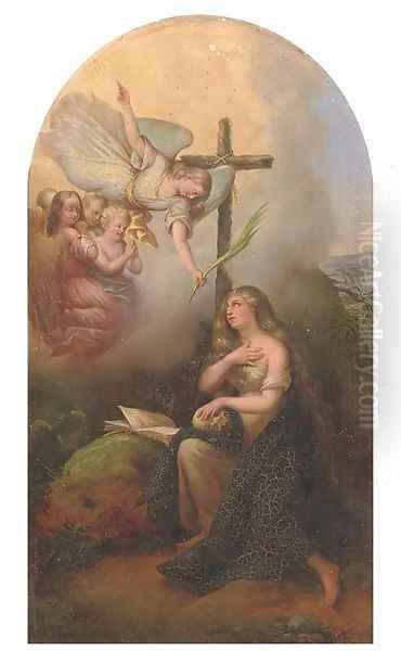 The Annunciation Oil Painting by Joseph Ginowsky