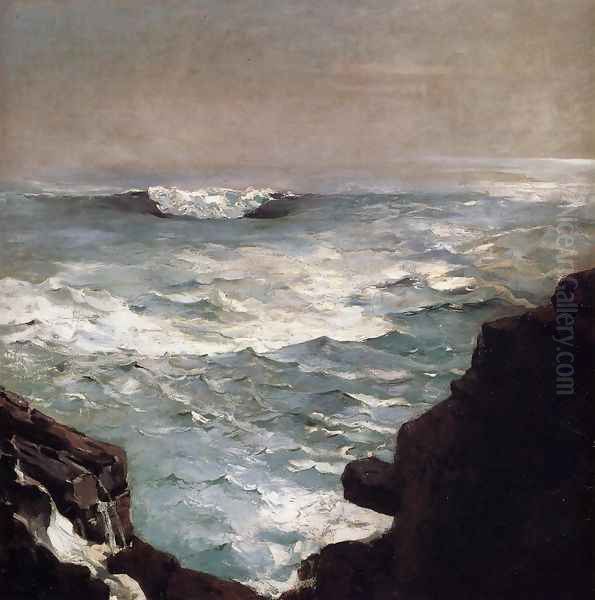 Cannon Rock Oil Painting by Winslow Homer