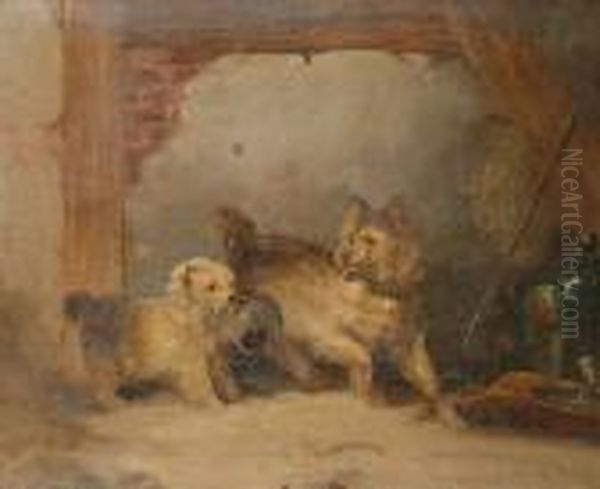 The Second Lesson Oil Painting by George Armfield