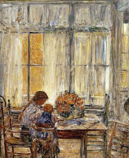 The Children Oil Painting by Frederick Childe Hassam