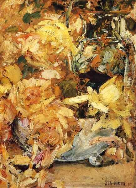 Roses Oil Painting by Childe Hassam