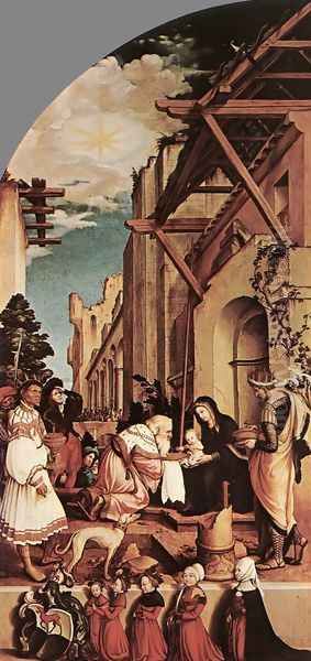 The Oberried Altarpiece (left wing) 1521-22 Oil Painting by Hans Holbein the Younger