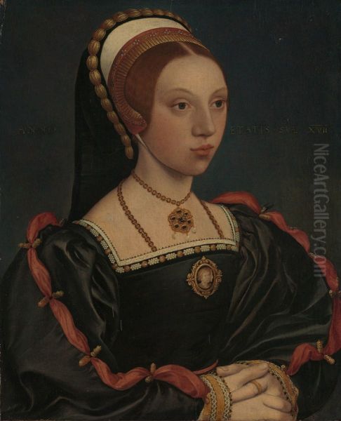 Portrait of a Young Woman Oil Painting by Hans Holbein the Younger