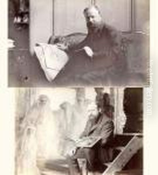 (limonest, 1862 - Paris, 1921)
 Le 25 Novembre 1908 Oil Painting by Joseph Bail