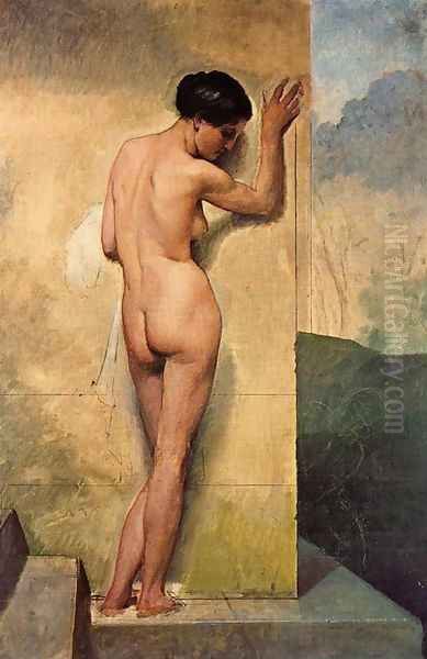 Nudo di donna stante (Nude Standing Woman) Oil Painting by Francesco Paolo Hayez