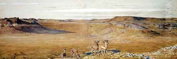 The Wilderness of Gizeh Oil Painting by William Holman Hunt