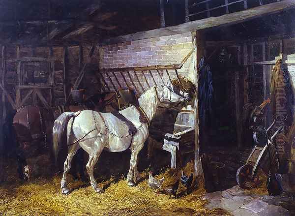 Afternoon Meal Oil Painting by John Frederick Herring Snr