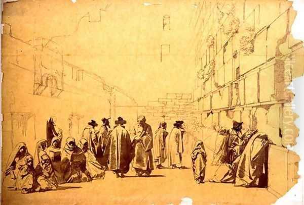 The Wailing Wall Oil Painting by Carl Haag