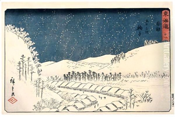 Mariko no.21 Oil Painting by Utagawa or Ando Hiroshige