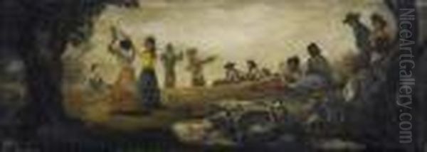 Fete Champetre Oil Painting by Ricardo Baroja Nessi