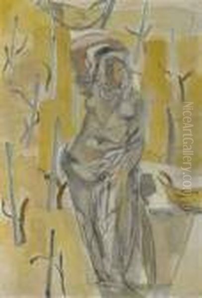La Vendangeuse (die Weinleserin) Oil Painting by Maurice Barraud