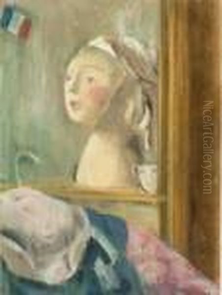 La Marotte Au Drapeau Francais Oil Painting by Maurice Barraud