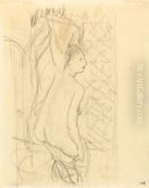 Femme Nue Au Bain Oil Painting by Maurice Barraud