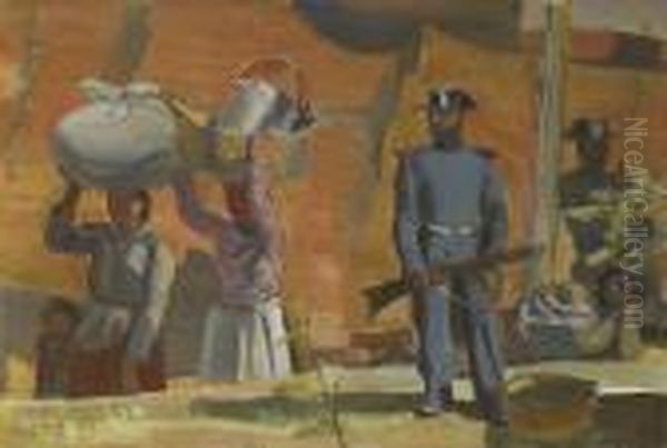 Scene Espagnole Oil Painting by Maurice Barraud