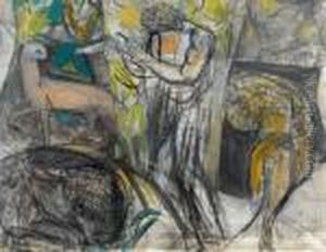 Figur Mit Wilden Tieren