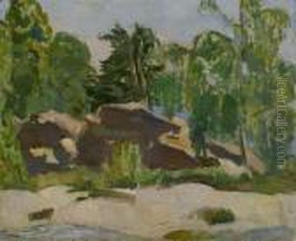 Felsige Landschaft. Oil Painting by Maurice Barraud
