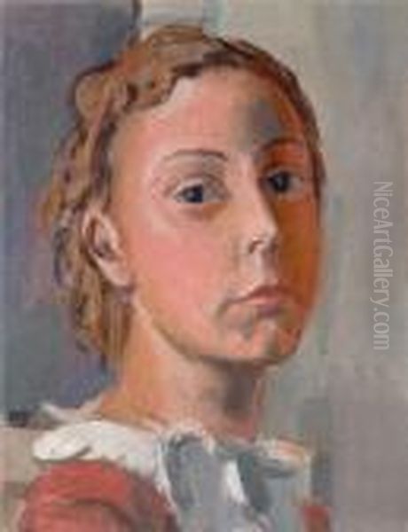 Jacqueline Barraud-ansermet Oil Painting by Maurice Barraud