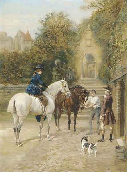 The Morning Ride 3 Oil Painting by Heywood Hardy