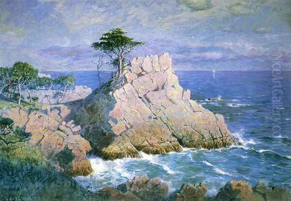 Midway Point, California Oil Painting by William Stanley Haseltine