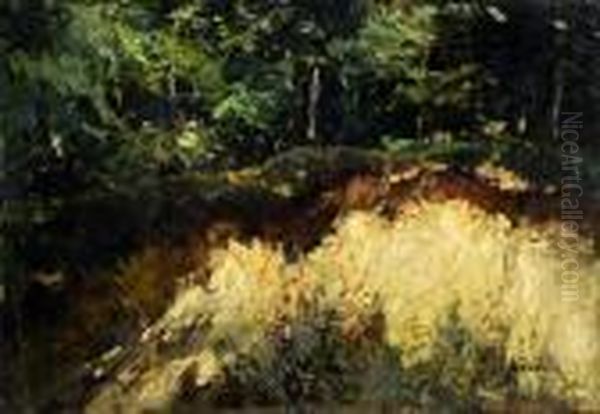 Sous-bois Oil Painting by Alfred Bastien