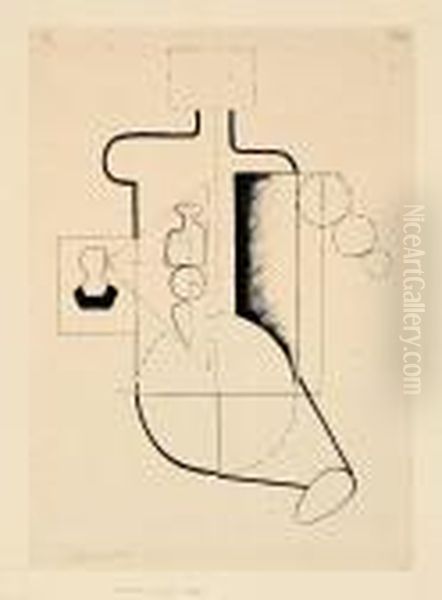 Sitzende Figur Oil Painting by Willi Baumeister