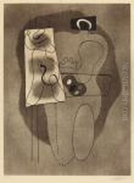 Der Maler Oil Painting by Willi Baumeister