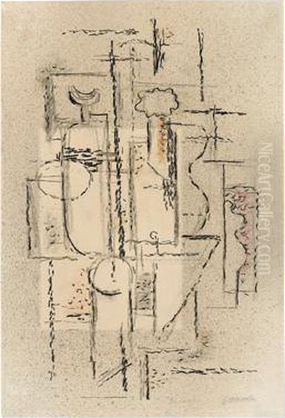 Il Pittore Oil Painting by Willi Baumeister