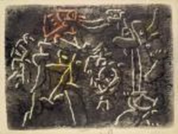 Magie Rupestre Oil Painting by Willi Baumeister