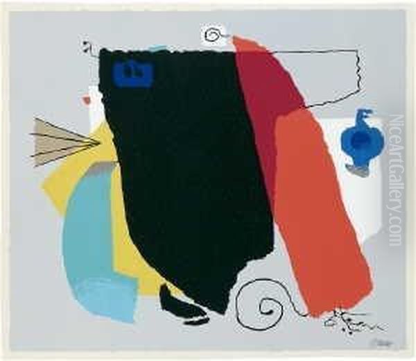 Phantom (i) Oil Painting by Willi Baumeister