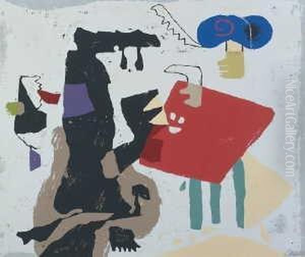 Faust Oil Painting by Willi Baumeister