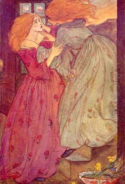 Goblin Market Oil Painting by Emma Florence Harrison