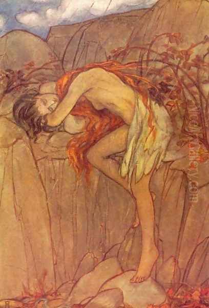 Eve Oil Painting by Emma Florence Harrison