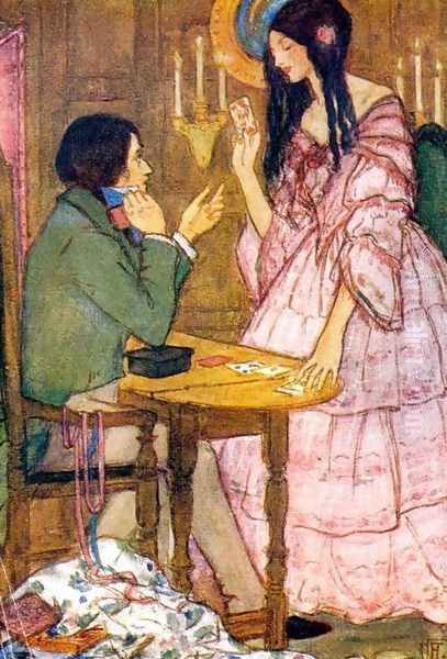 The Queen of Hearts Oil Painting by Emma Florence Harrison