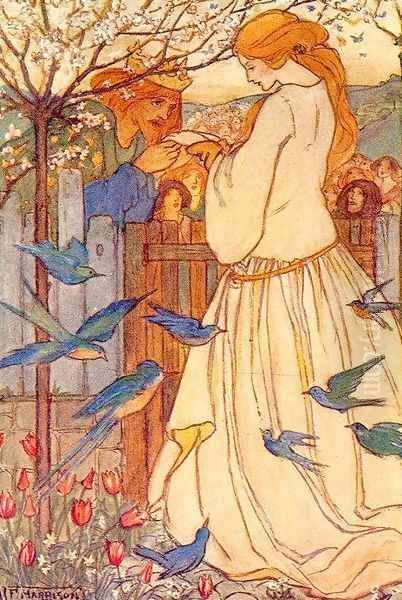 Maiden Song Oil Painting by Emma Florence Harrison