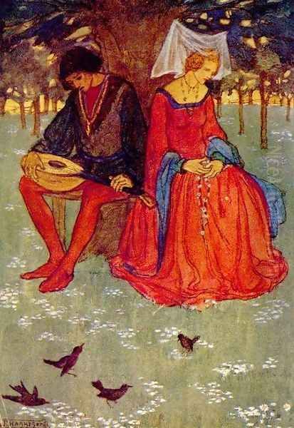 An End Oil Painting by Emma Florence Harrison