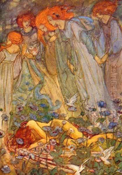 Dream Love Oil Painting by Emma Florence Harrison
