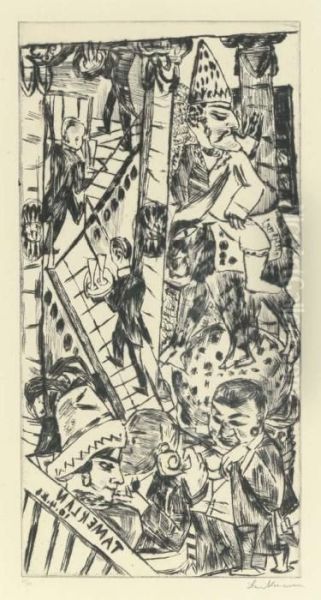 Tamerlan (h. 284) Oil Painting by Max Beckmann