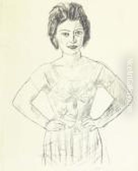 Portrait Of A Roumanian I Oil Painting by Max Beckmann