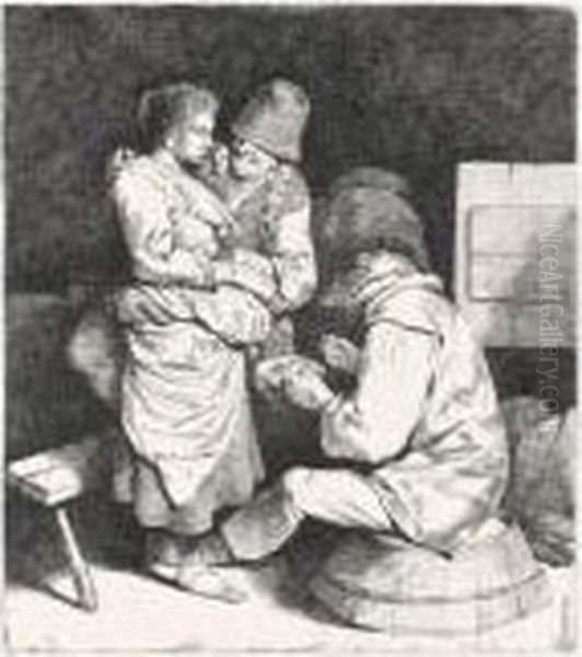 The Young Hostess (holl. 33) Oil Painting by Cornelis (Pietersz.) Bega