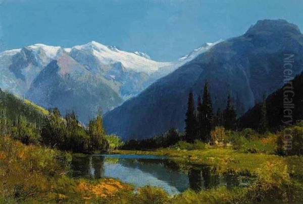 Purcell Glacier Oil Painting by Frederic Marlett Bell-Smith
