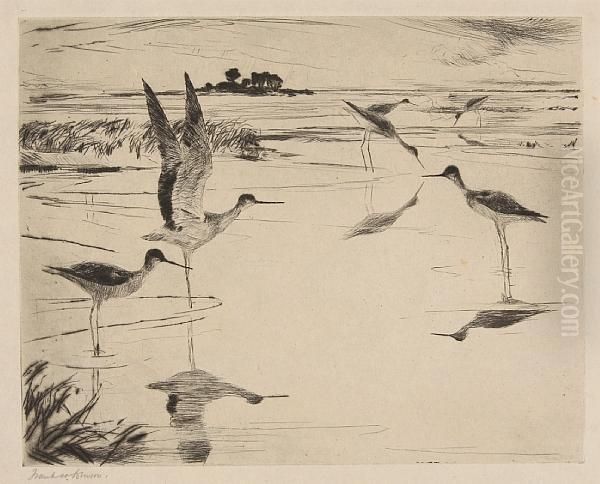 Yellowlegs No. 2 Oil Painting by Frank Weston Benson
