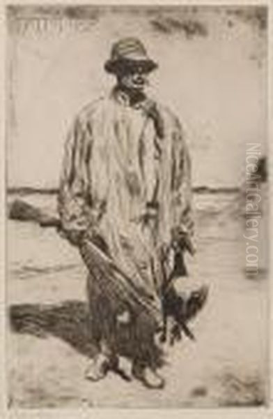 Old Tom Oil Painting by Frank Weston Benson