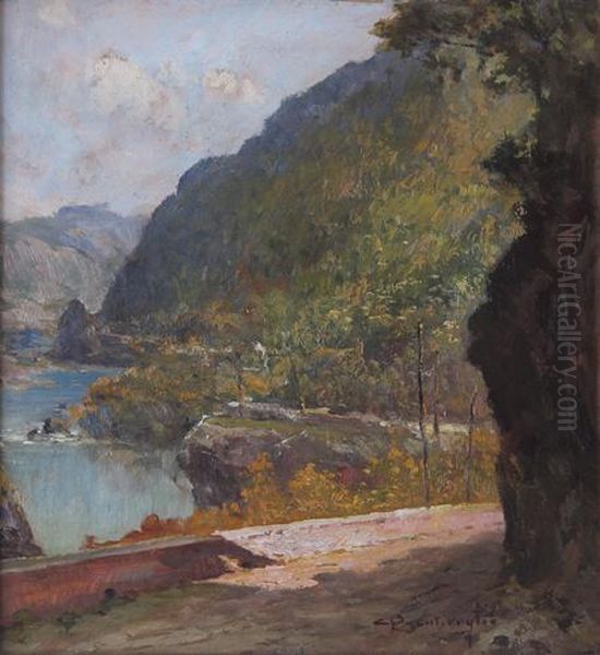 Paesaggio Oil Painting by Cesare Bentivoglio