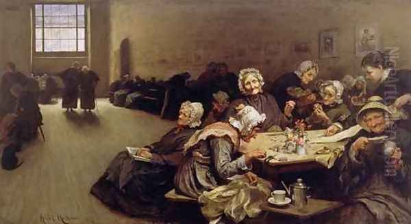 Eventide A Scene in the Westminster Union by Sir Hubert von Herkomer