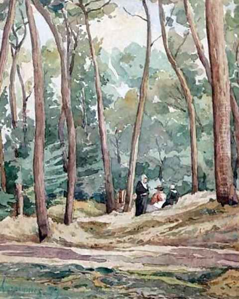 Landscape Oil Painting by Henri-Joseph Harpignies