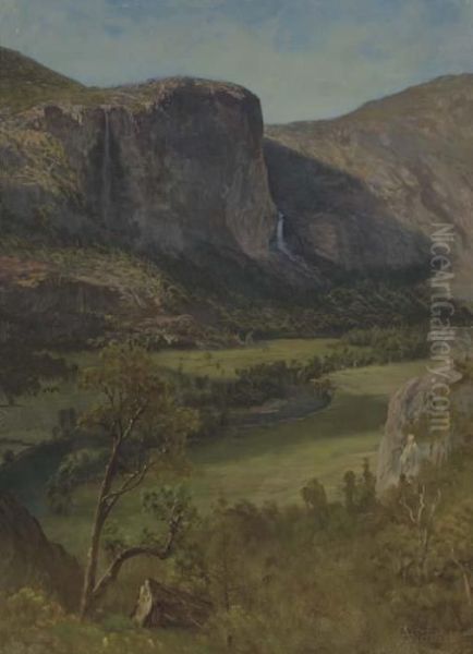 Hetch Hetchy Valley Oil Painting by Albert Bierstadt