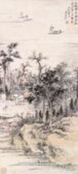 Landscape Oil Painting by Huang Binhong