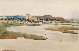 Christchurch From Mudeford Harbour